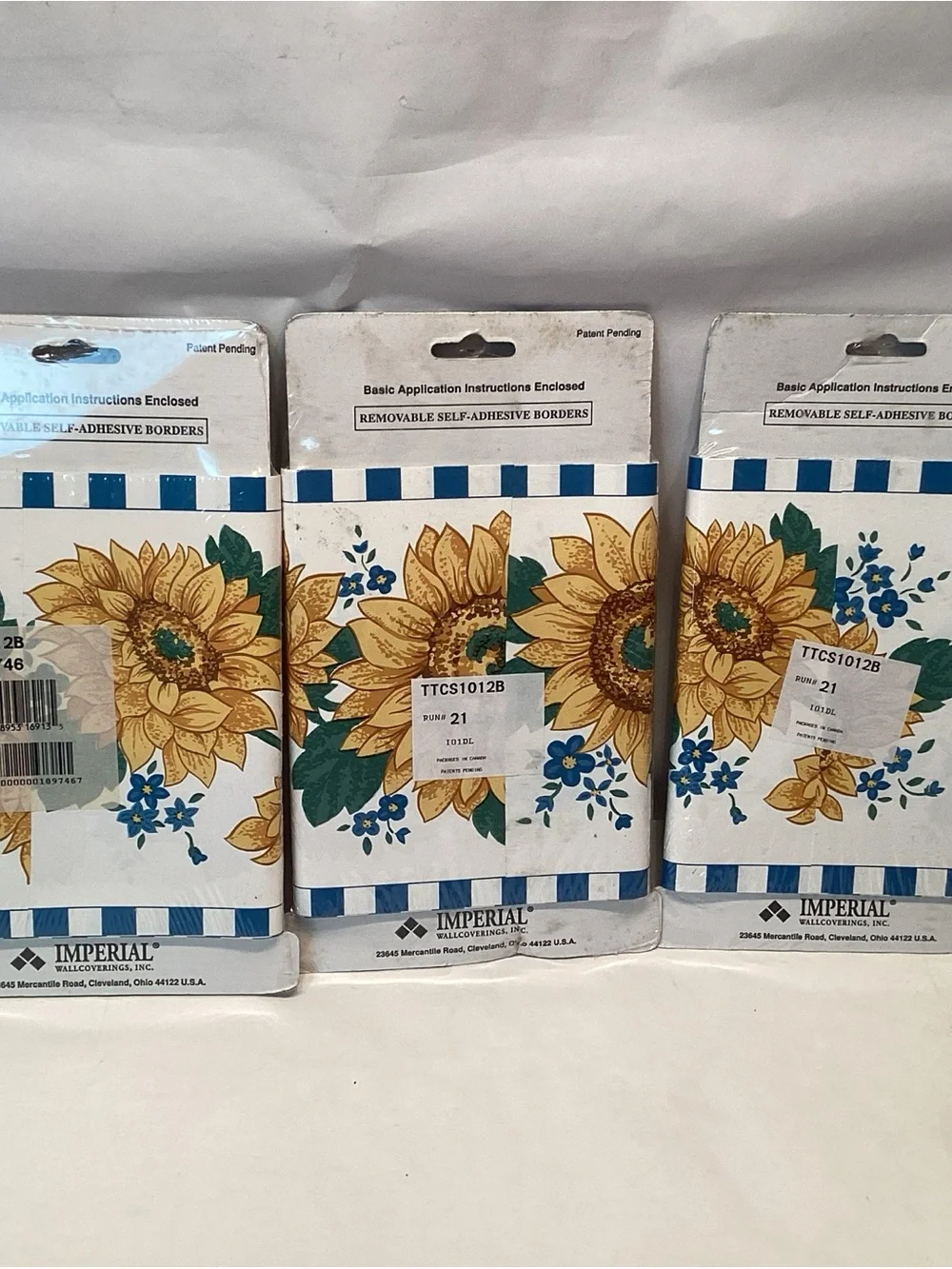 Impact Sunflower Border Self Adhesive Wallpaper Country Farm House 15 Yards